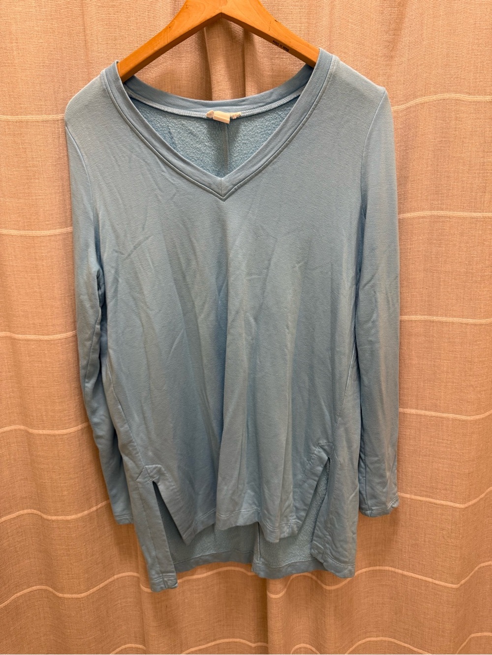 LOFT Light Blue V-Neck Long Sleeve Tunic